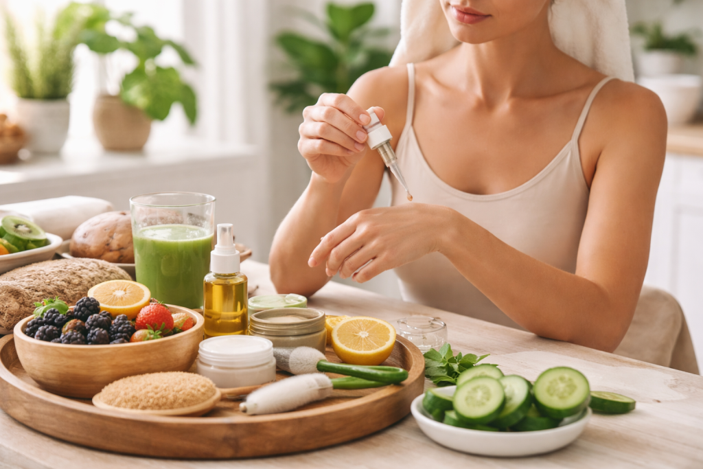 Natural Skincare Routine at Home